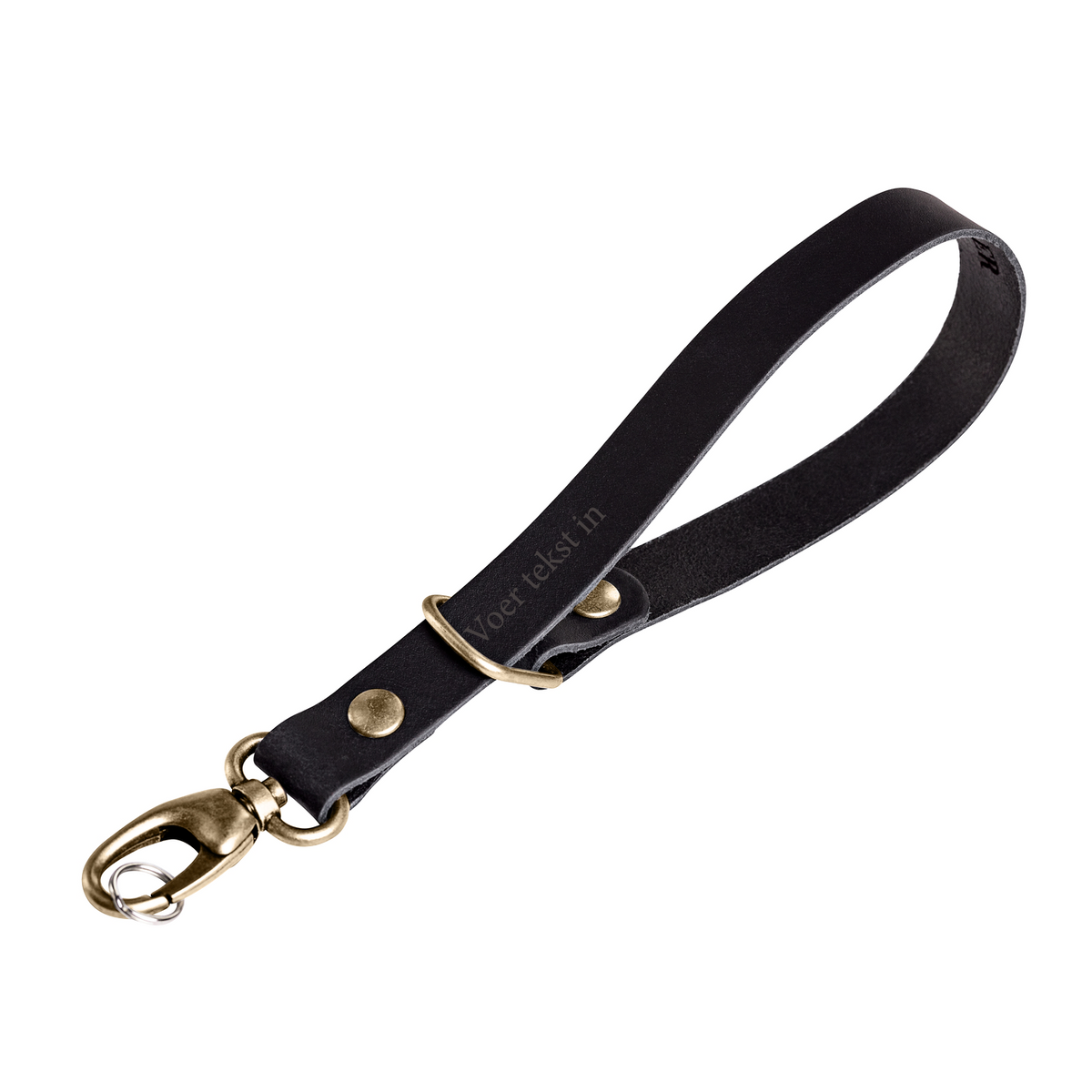 Polsband classic black brass