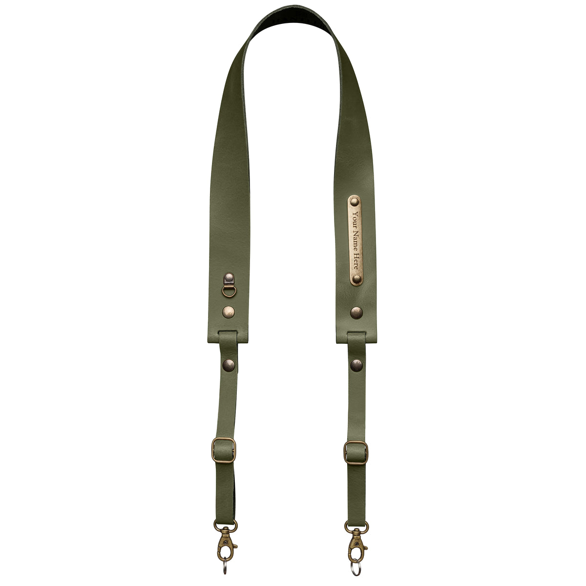 Camera neck strap army green
