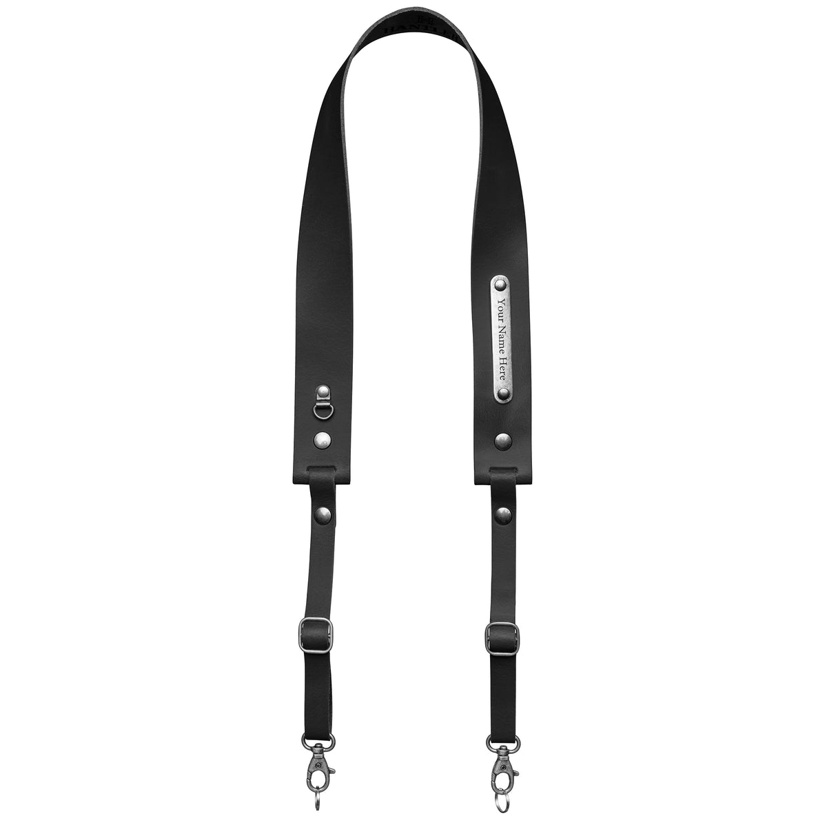 Camera neck strap Classic black old silver