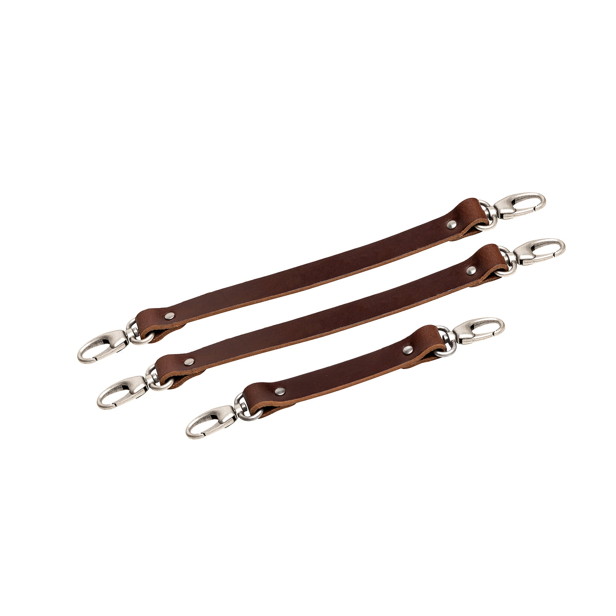 Leren derde camera strap met borstband voor extra stabiliteit brandy