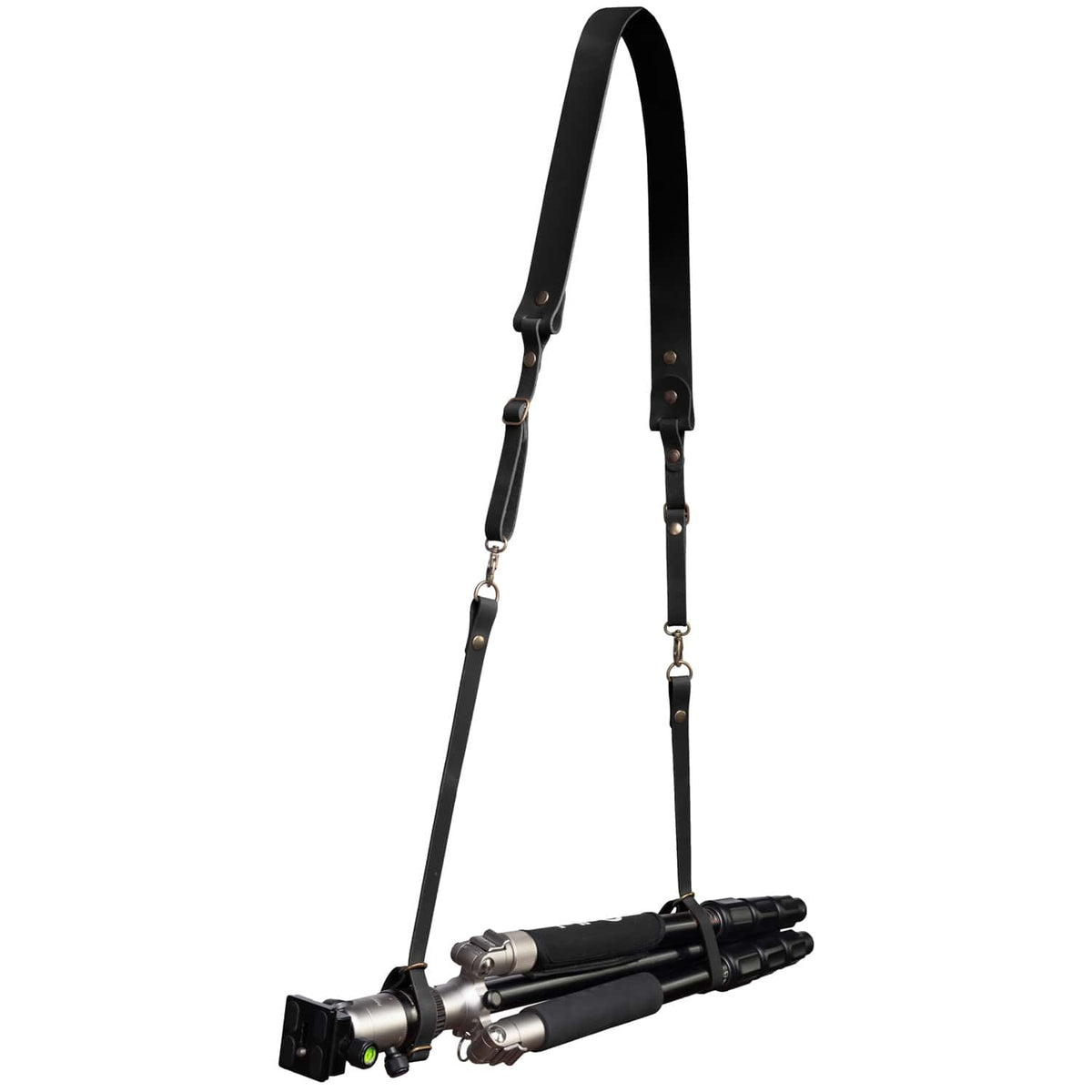 Statief draagriem classic black brass